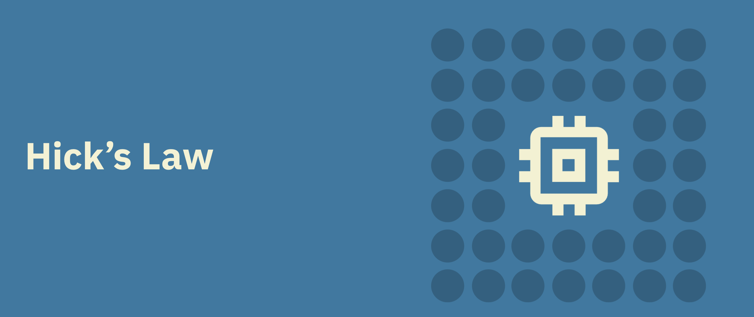 Image illustrative décrivant la loi UX de Hick