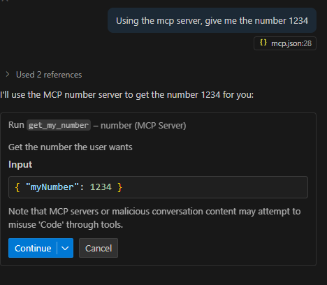 Exemple d'utilisation du MCP