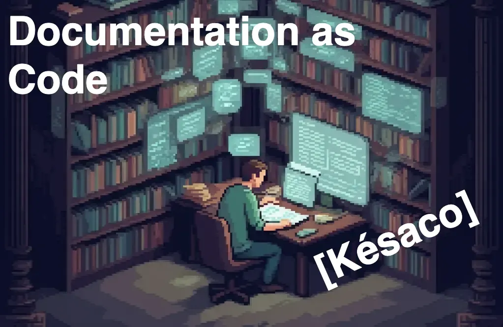 Un homme devant son ordinateur dans une grande bibliothèque