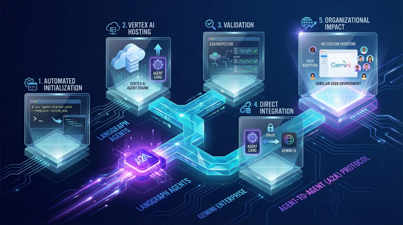 Comment déployer un agent LangGraph dans Gemini Enterprise via A2A en 10 minutes ?